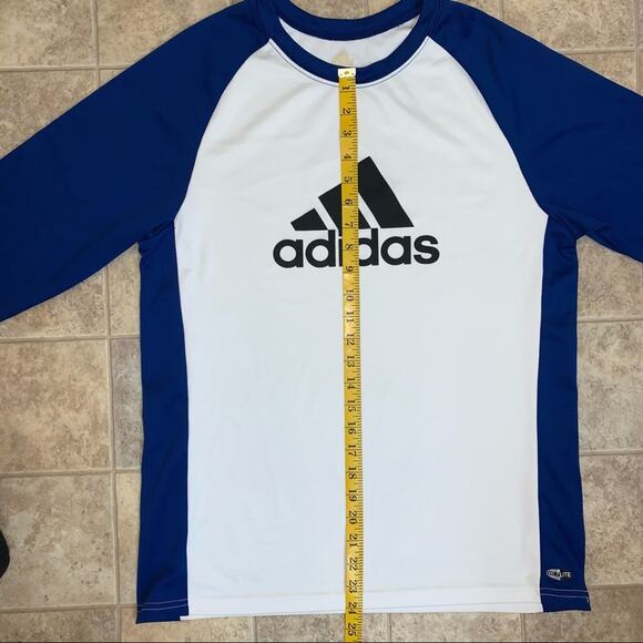 Adidas CLIMALITE Raglan Baseball Length Sleeve Shirt Men's Medium - Picture 10 of 13